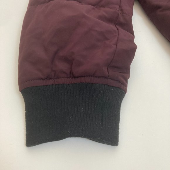 Dkny Elastic Cuffs Zip Closure High Neck Winter Bomber Jacket - Picture 3 of 16